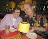 Lynda And Dick With Cake